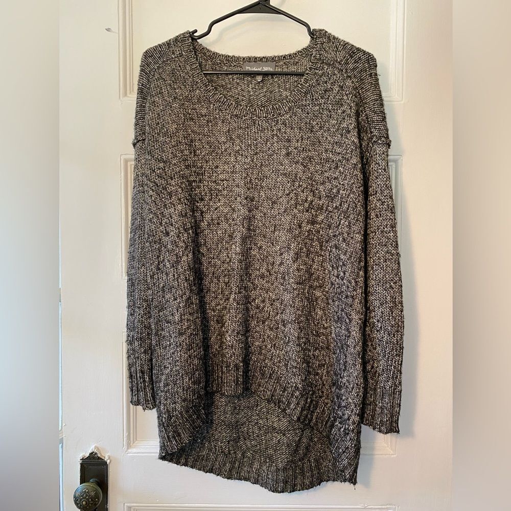 Michael Stars | Crewneck Chunky Knit Pullover Sweater Black Multi Sz Small